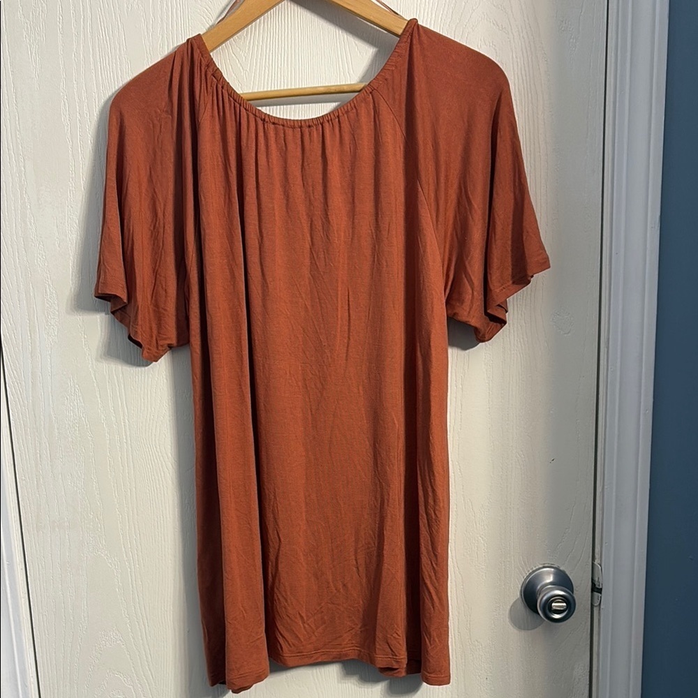 Cable & Gauge Rust Blouse - Picture 5 of 6